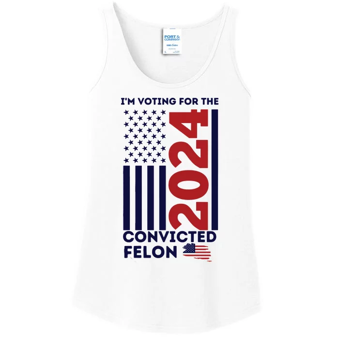 IM Voting For The Convicted Felon Ladies Essential Tank