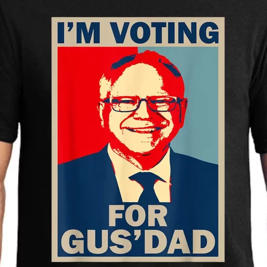 IM Voting For Gus Dad Vote Tim Walz 2024 Pajama Set