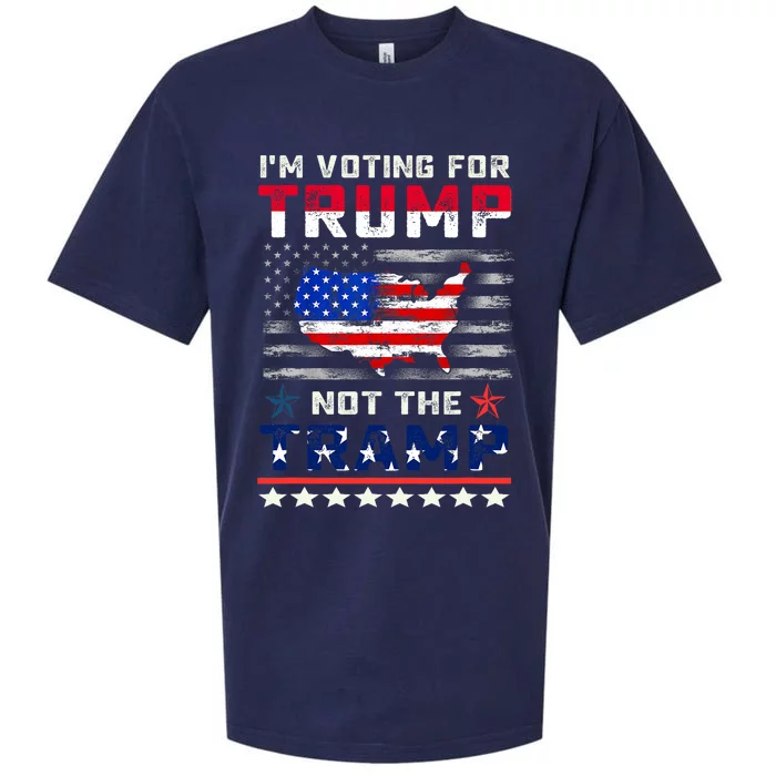 IM Voting For Trump Not The Tramp Vote Trump President 2024 Sueded Cloud Jersey T-Shirt