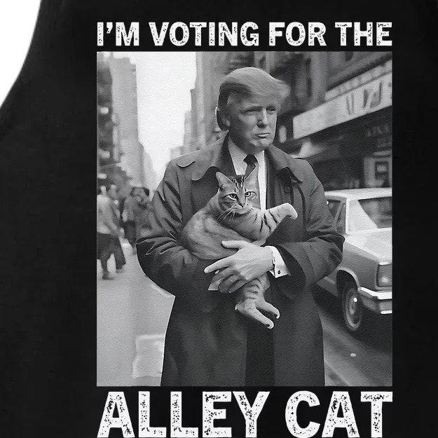 IM Voting For The Alley Cat Biden Trump Election Debate 24 Ladies Tri-Blend Wicking Tank