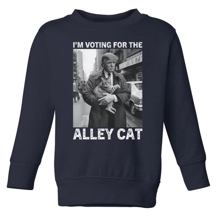 IM Voting For The Alley Cat Biden Trump Election Debate 24 Toddler Sweatshirt