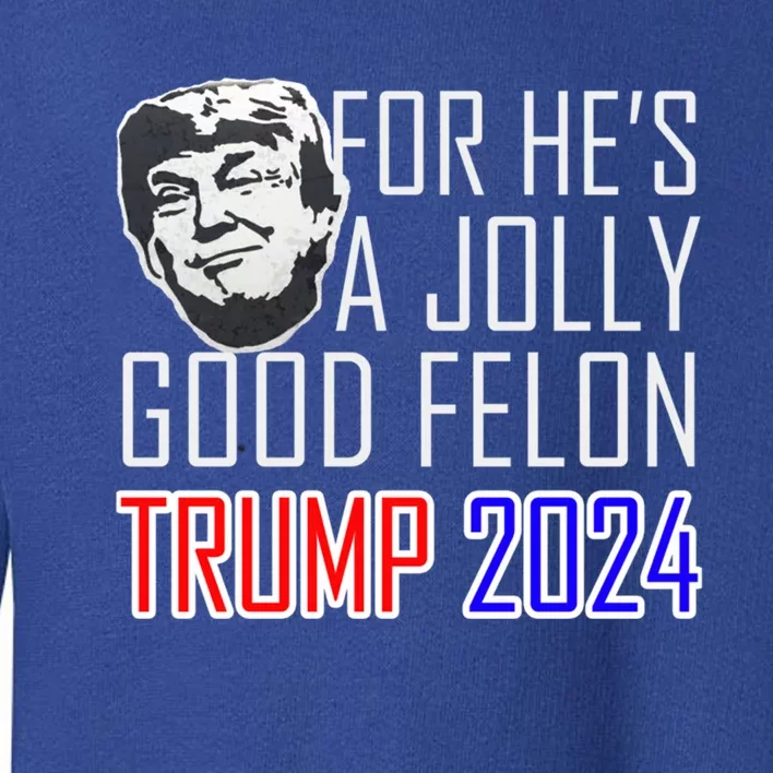 IM Voting For The Convicted Felon Funny Trump July 4th 2024 Gift Toddler Sweatshirt