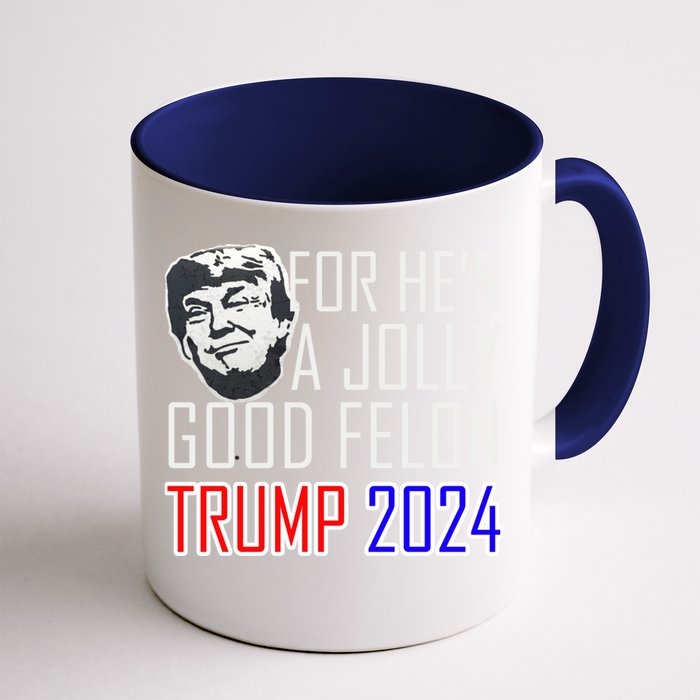 IM Voting For The Convicted Felon Funny Trump July 4th 2024 Gift Front & Back Coffee Mug