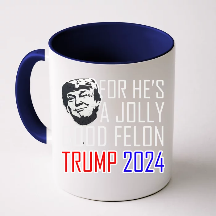 IM Voting For The Convicted Felon Funny Trump July 4th 2024 Gift Front & Back Coffee Mug