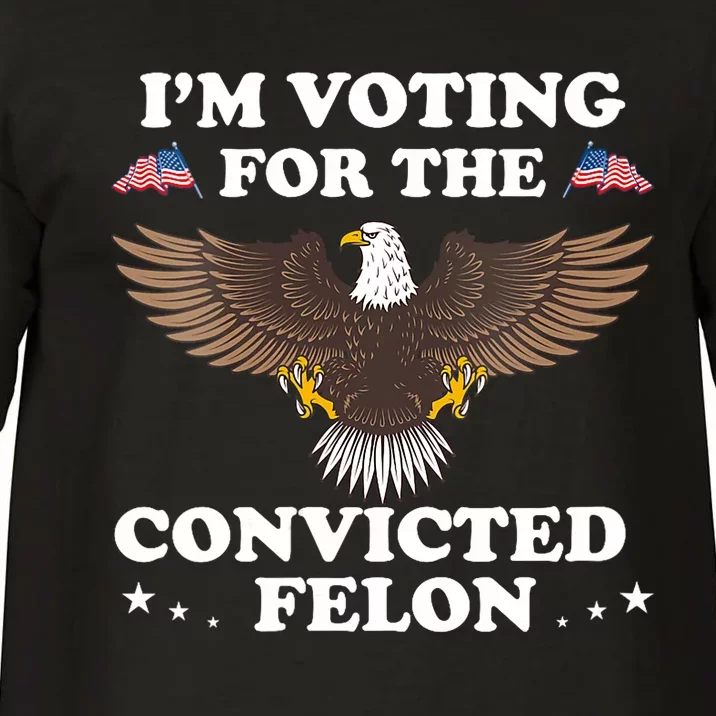 IM Voting For The Convicted Felon Eagle Pro Trump 2024 Comfort Colors T-Shirt