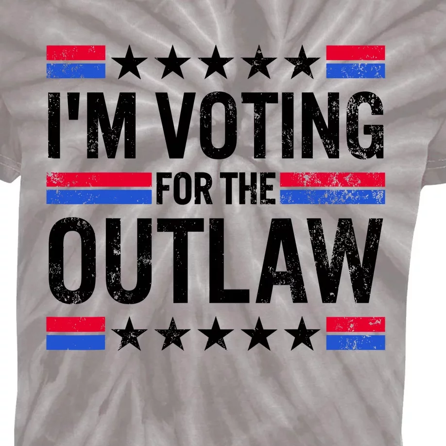 IM Voting For The Outlaw Funny Trump Kids Tie-Dye T-Shirt