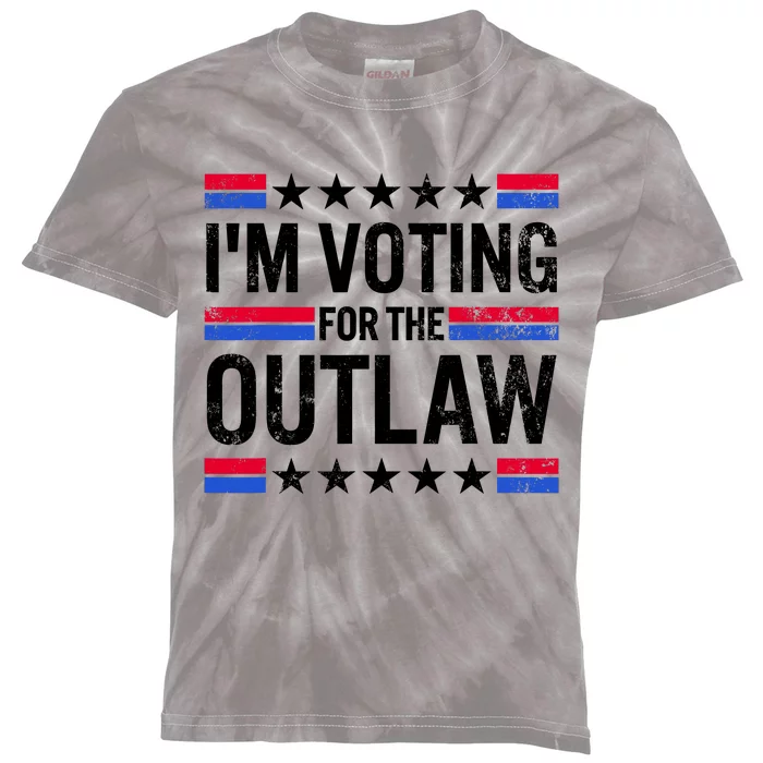 IM Voting For The Outlaw Funny Trump Kids Tie-Dye T-Shirt