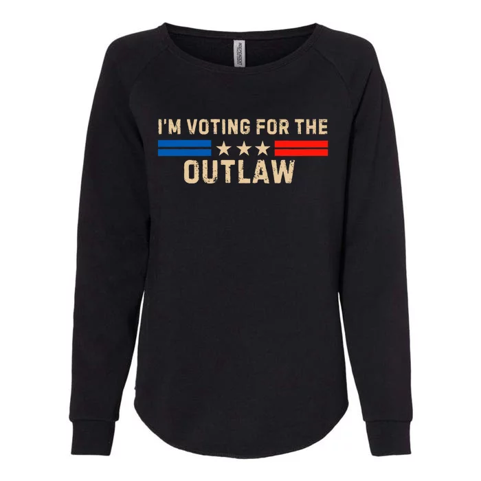 IM Voting For The Outlaw 2024 Cool Womens California Wash Sweatshirt