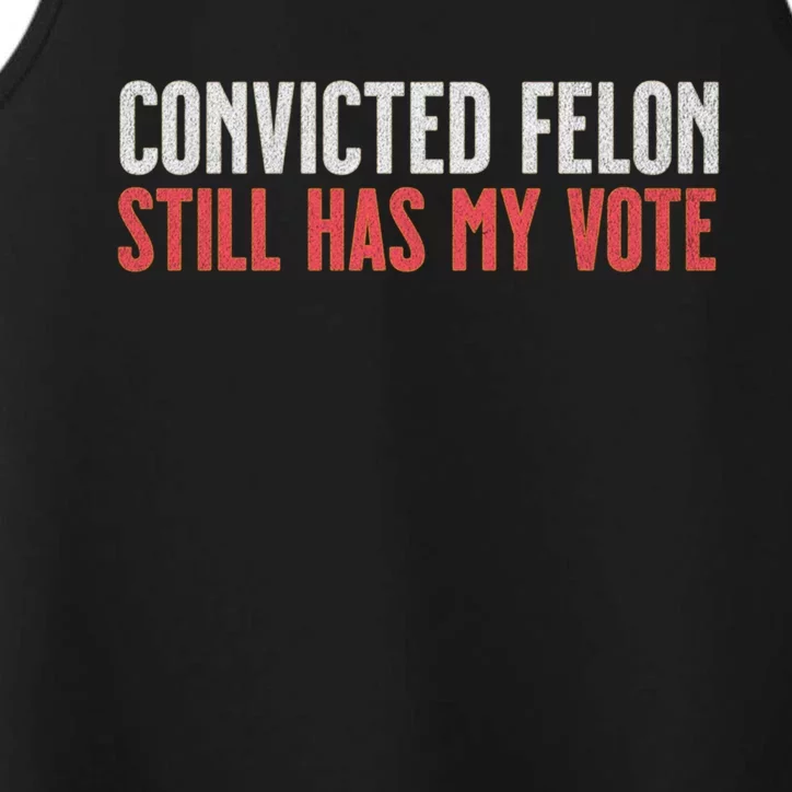 IM Voting For The Convicted Felon He Still Has My Vote Cute Gift Performance Tank