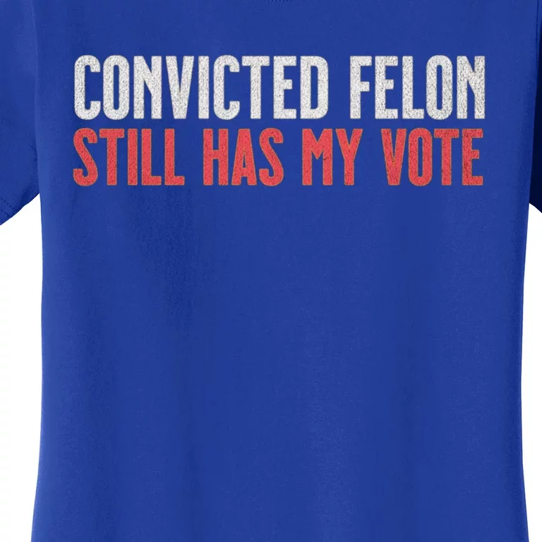 IM Voting For The Convicted Felon He Still Has My Vote Cute Gift Women's T-Shirt