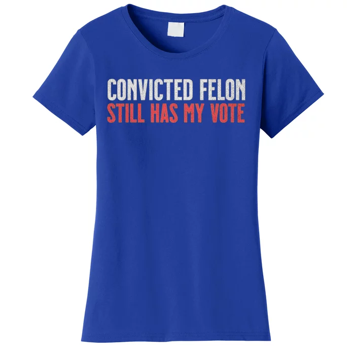 IM Voting For The Convicted Felon He Still Has My Vote Cute Gift Women's T-Shirt