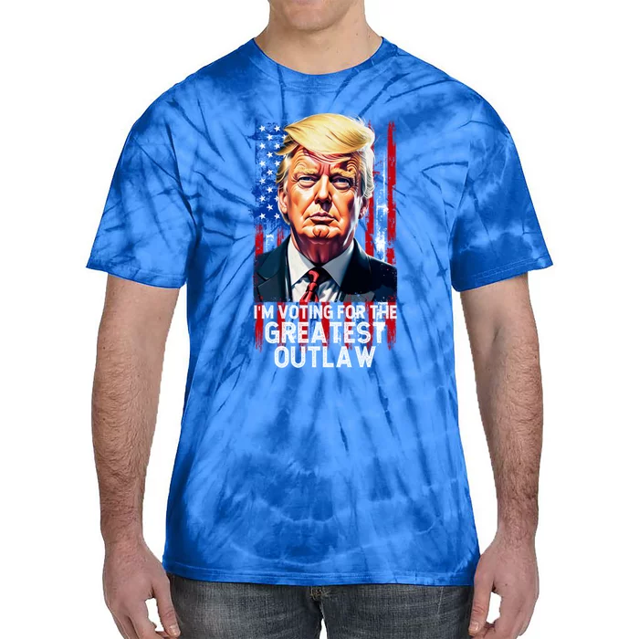 IM Voting For President Trump Greatest Outlaw Merica Gift Tie-Dye T-Shirt