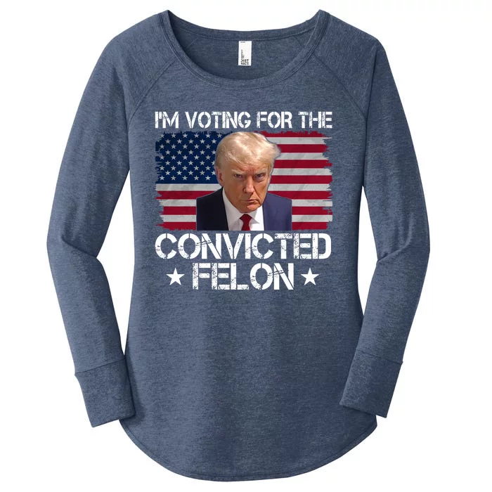 Im Voting For A Convicted Felon Women's Perfect Tri Tunic Long Sleeve Shirt