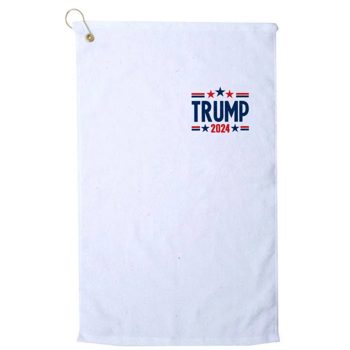 Im Voting For The Felon Trump 2024 Election (Front And Back) Front & Back Platinum Collection Golf Towel