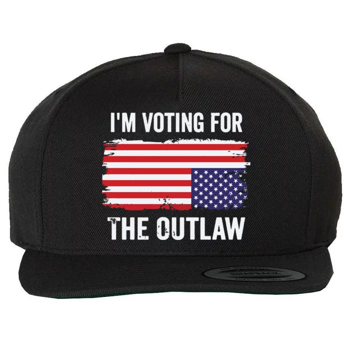 IM Voting For The Outlaw President Trump Wool Snapback Cap