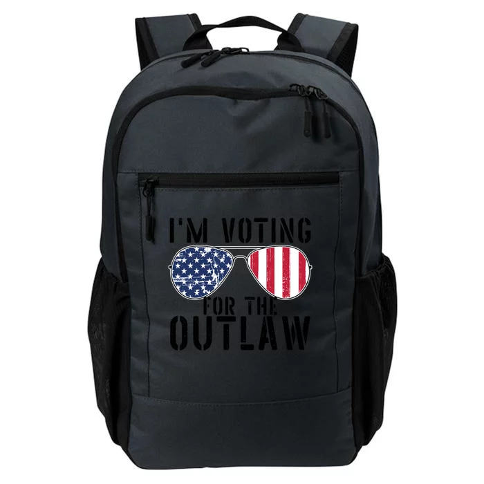 IM Voting For The Outlaw Meaningful Gift Fourth Of July Trump 2028 Great Gift Daily Commute Backpack