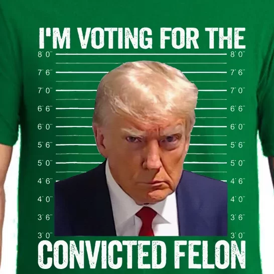 Im Voting For The Convicted Felon Pro Trump 2024 Pajama Set