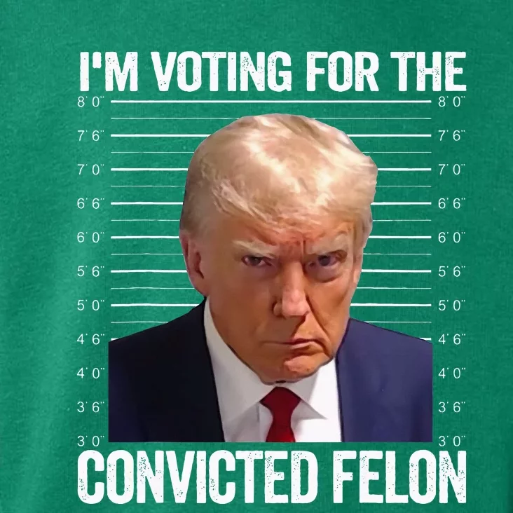 Im Voting For The Convicted Felon Pro Trump 2024 Toddler Hoodie