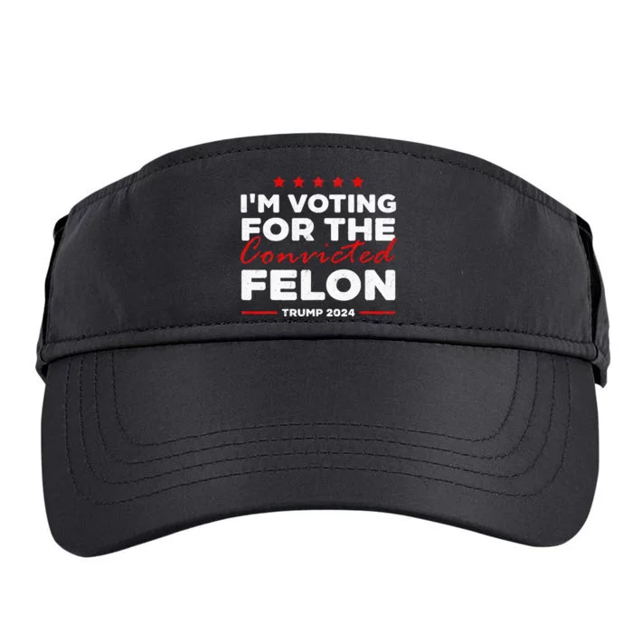 IM Voting For The Convicted Felon Trump Adult Drive Performance Visor