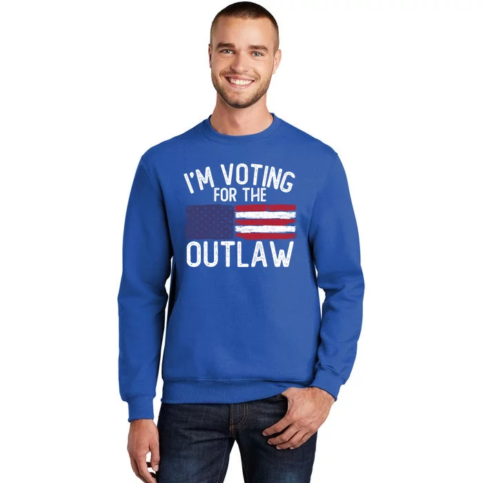 IM Voting For The Outlaw Gift Fourth Of July Trump 2028 Gift Sweatshirt