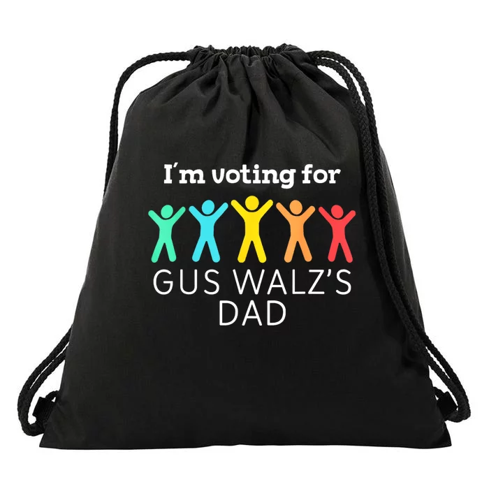 IM Voting For Gus Walz Dad Harris Walz 2024 Drawstring Bag