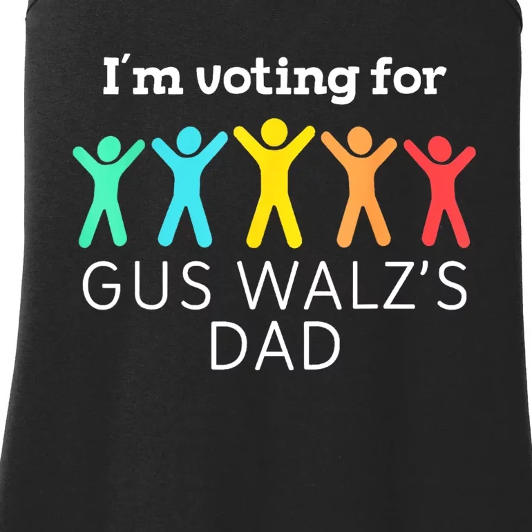 IM Voting For Gus Walz Dad Harris Walz 2024 Ladies Essential Tank