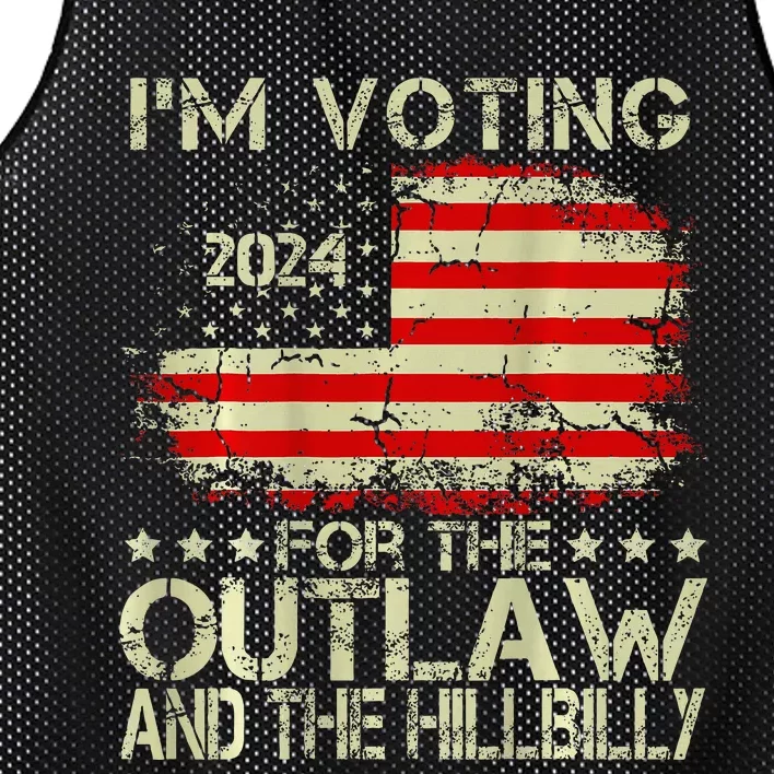 IM Voting For The Outlaw And The Hillbilly 2024 Mesh Reversible Basketball Jersey Tank