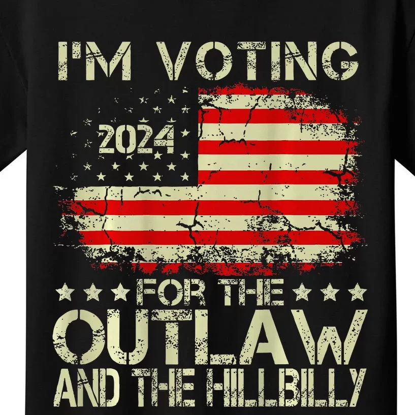 IM Voting For The Outlaw And The Hillbilly 2024 Kids T-Shirt