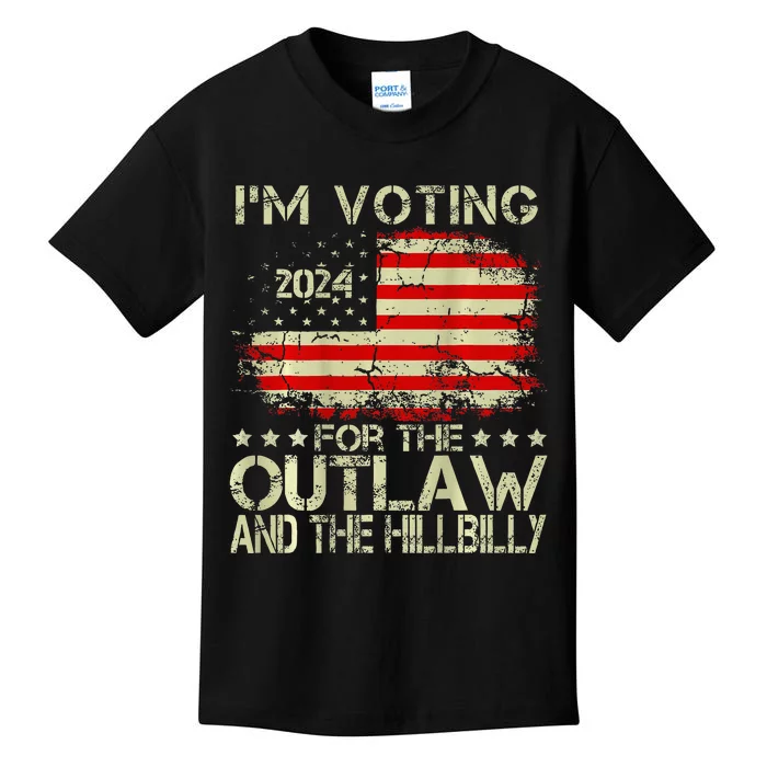 IM Voting For The Outlaw And The Hillbilly 2024 Kids T-Shirt