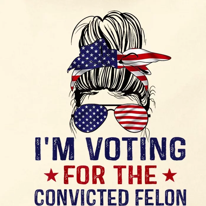 IM Voting For The Convicted Felon Zip Tote Bag