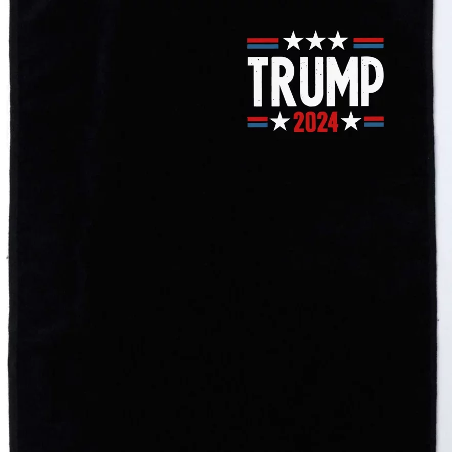 Im Voting For The Felon Trump 2024 Election (Front And Back) Front & Back Platinum Collection Golf Towel