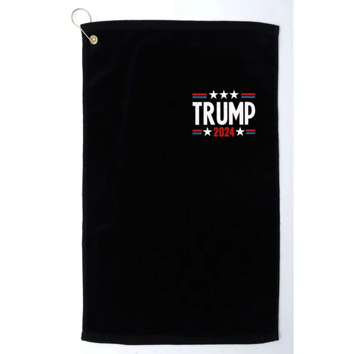 Im Voting For The Felon Trump 2024 Election (Front And Back) Front & Back Platinum Collection Golf Towel