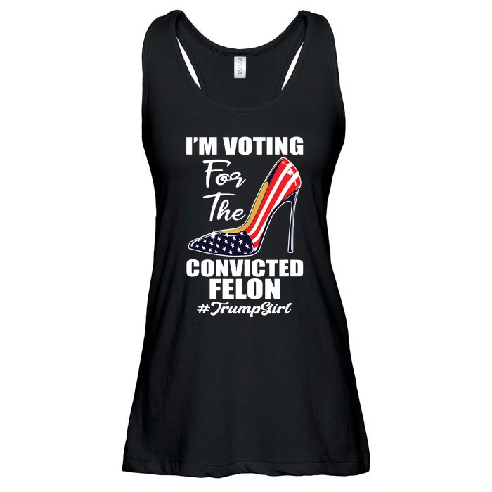 Im Voting For The Convicted Felon Funny Pro Trump 2024 Girl Ladies Essential Flowy Tank