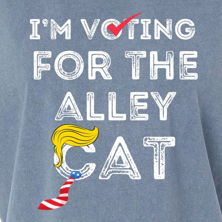 IM Voting For The Alley Cat 2024 Garment-Dyed Women's Muscle Tee