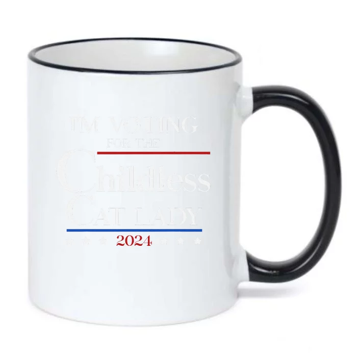 IM Voting For The Childless Cat Lady Vote For Kamala Black Color Changing Mug