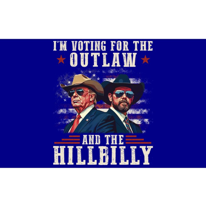 IM Voting For The Outlaw And The Hillbilly Trump Vance 2024 Bumper Sticker