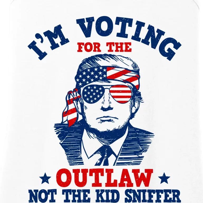 IM Voting For The Outlaw Not The Ki.D Sniffer Trump 2024 Ladies Essential Tank