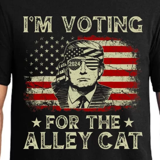 IM Voting For The Alley Cat 2024 Pajama Set