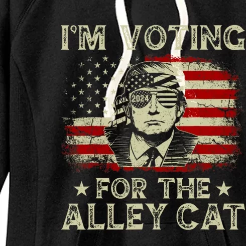 IM Voting For The Alley Cat 2024 Women's Fleece Hoodie