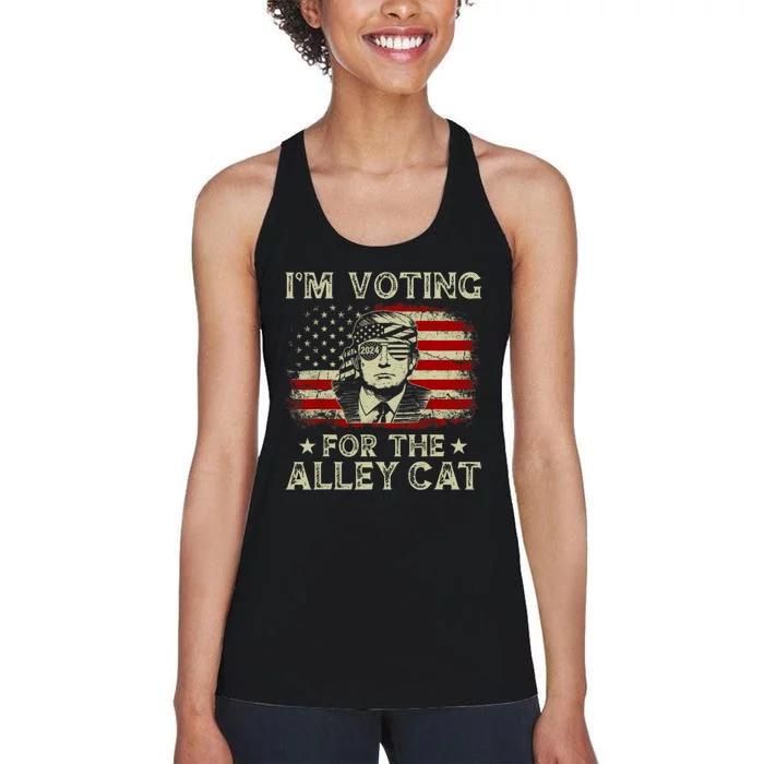 IM Voting For The Alley Cat 2024 Women's Racerback Tank