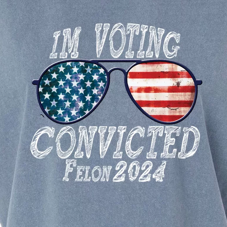 IM Voting For The Convicted Felon Funny Pro Trump 2027 Gift Garment-Dyed Women's Muscle Tee