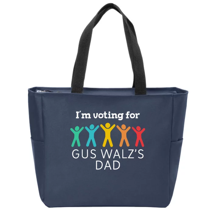 IM Voting For Gus Walz Dad Harris Walz 2024 Zip Tote Bag