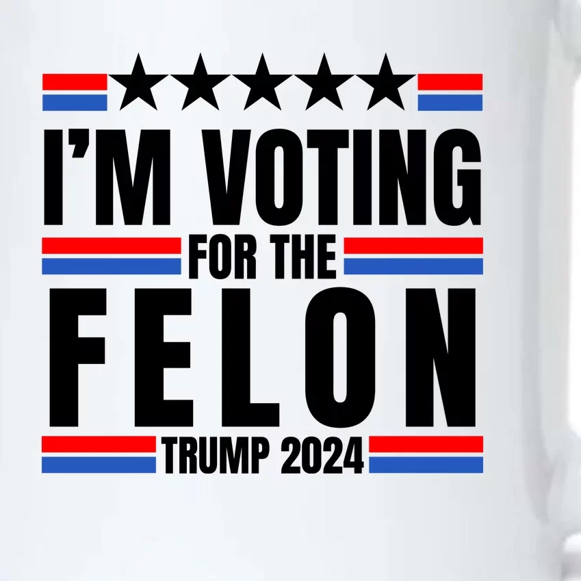 IM Voting For The Felon Trump 2024 Proud Supporter Black Color Changing Mug