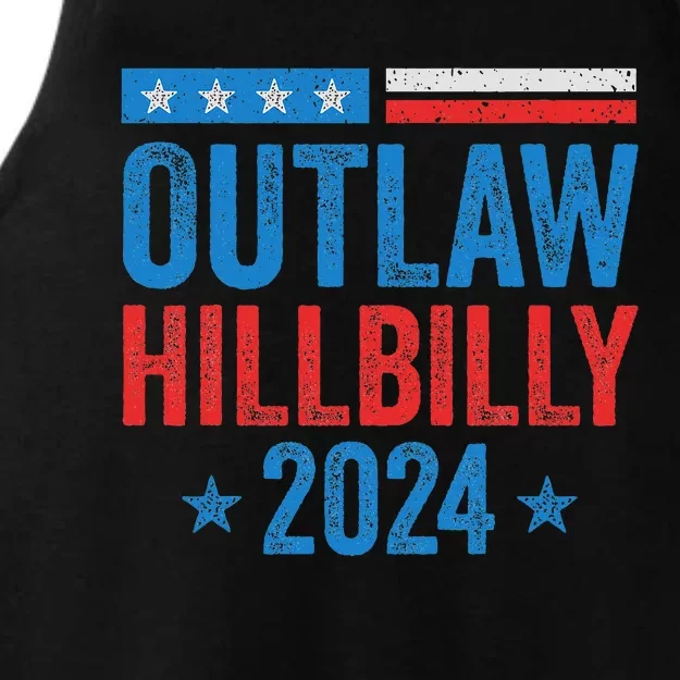 IM Voting For The Outlaw And The Hillbilly Trump Vance 2024 Ladies Tri-Blend Wicking Tank