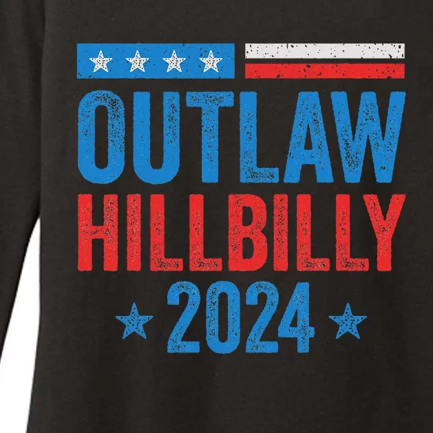 IM Voting For The Outlaw And The Hillbilly Trump Vance 2024 Womens CVC Long Sleeve Shirt