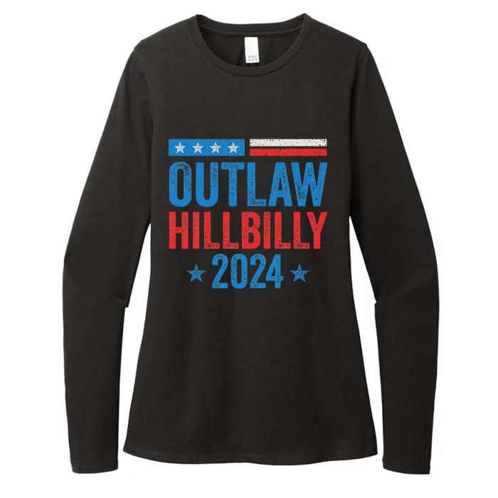 IM Voting For The Outlaw And The Hillbilly Trump Vance 2024 Womens CVC Long Sleeve Shirt