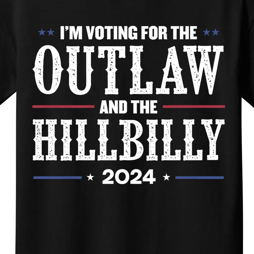 Im Voting For The Outlaw And The Hillbilly 2024 Kids T-Shirt