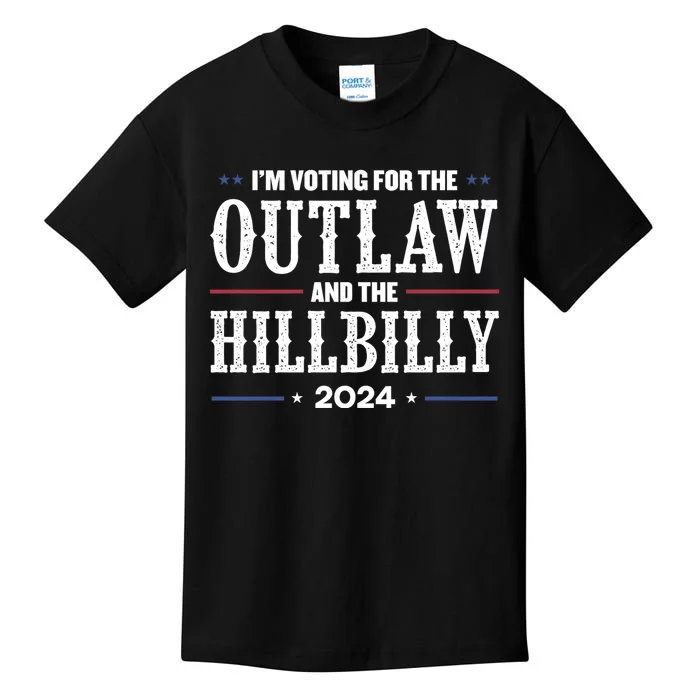 Im Voting For The Outlaw And The Hillbilly 2024 Kids T-Shirt