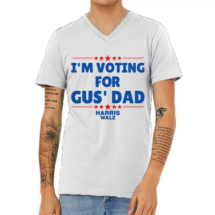 IM Voting For Gus Walz Dad Harris Walz 2024 V-Neck T-Shirt