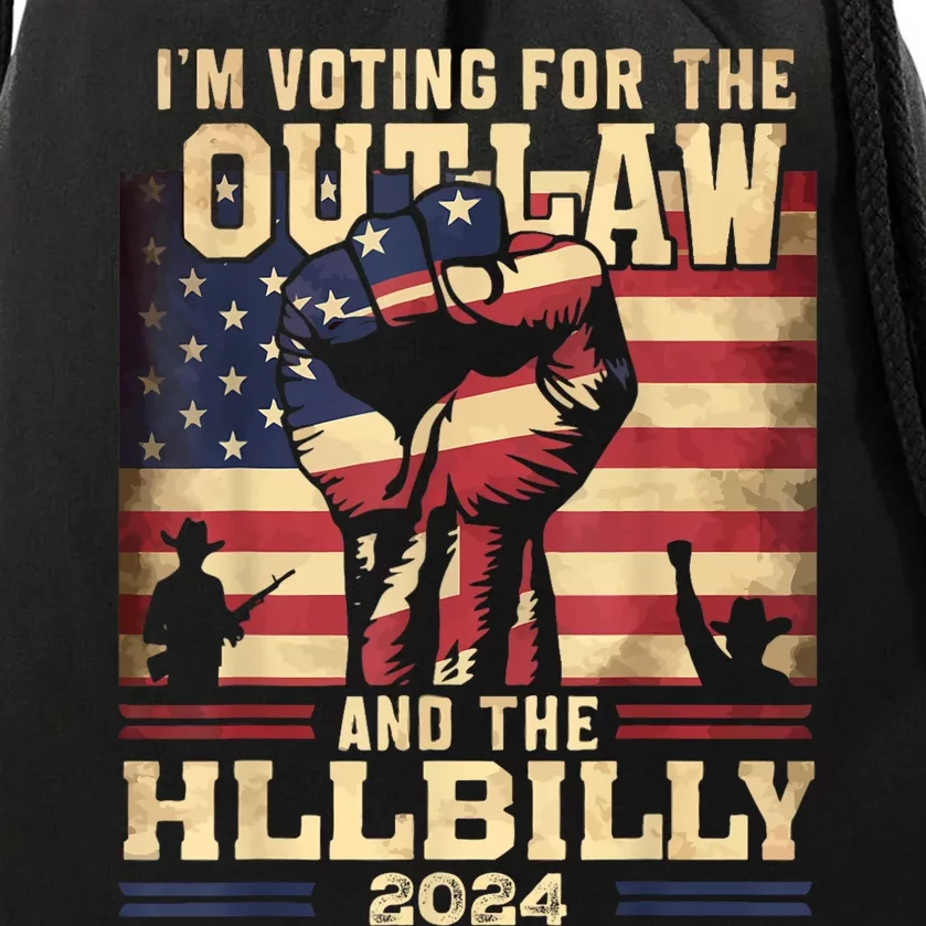 IM Voting For The Outlaw And The Hillbilly 2024 Drawstring Bag